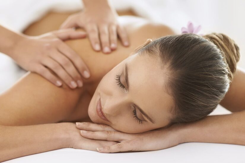 magical hands on the body for shiatsu massage