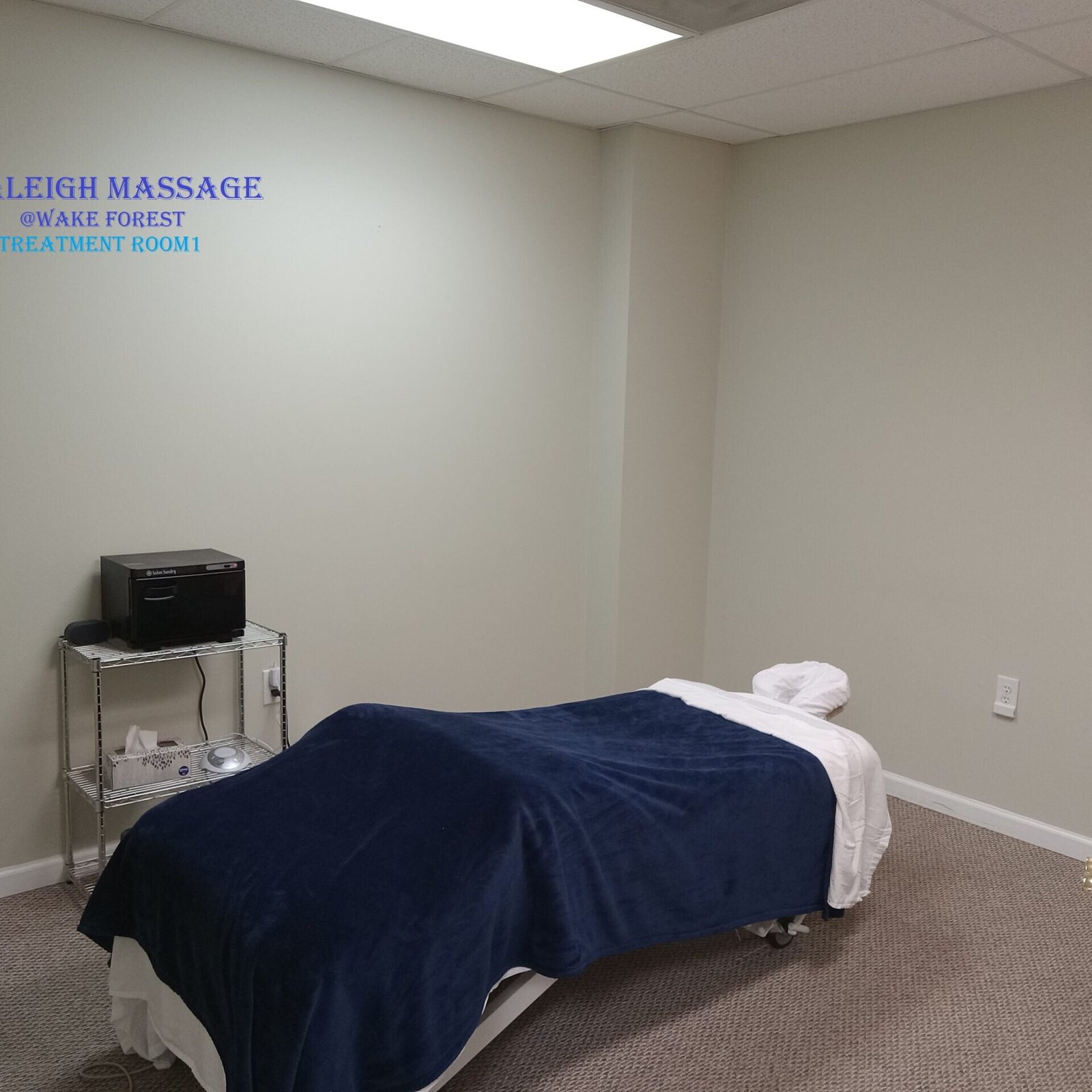 massage room one at Raleigh Massage, Wake Forest