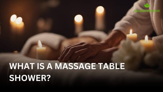 massage table shower