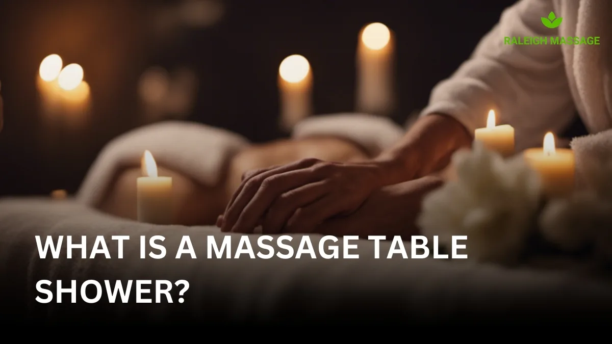 massage table shower