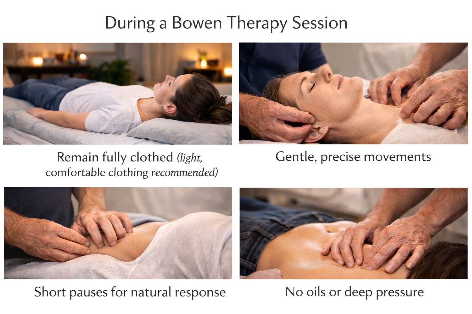 Bowen Therapy session at Raleigh Massage