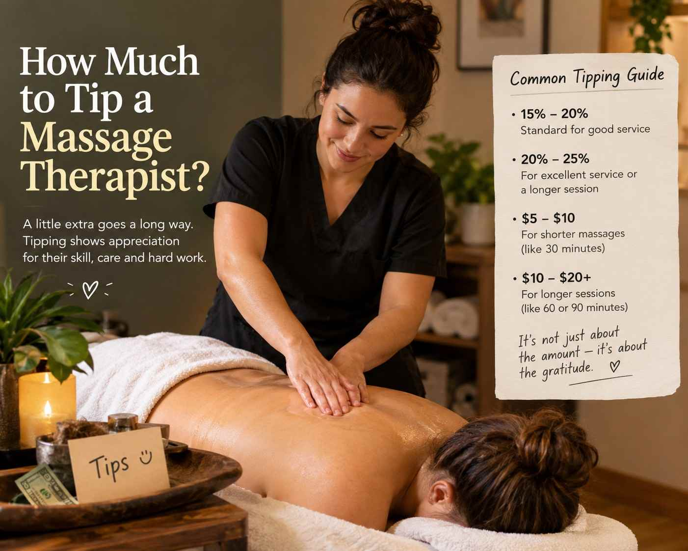 How Much to Tip a Massage Therapist How Much to Tip a Massage Therapist